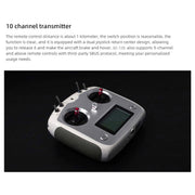 flywing ec135 470 class rc helicopter detachable propellers adac 6ch 2.4g with h1 flight controller & gps