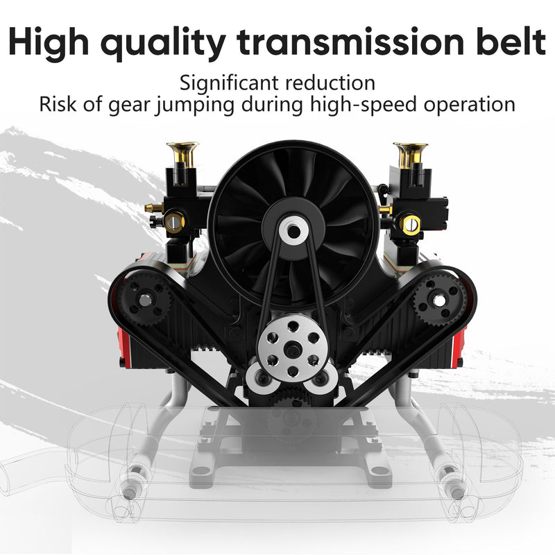 toyan power boost box TOYAN Engine FS-B400 14cc Flat-four Engine Horizontal Opposed 4 Cylinder 4 Stroke Nitro H4 Engine Model KIT