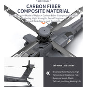 YU XIANG Apache GPS Helicopter F11-S AH64 1/32 Scale 2.4G 6CH RC Dual-Axis Co-Drive Flybarless 6G/3D Stunt