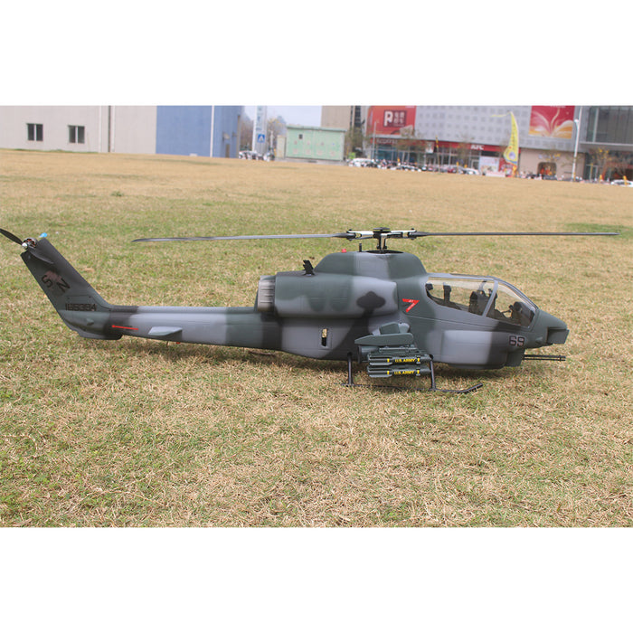 flishrc fl500 bell ah-1 cobra 500-class 2.4ghz 6ch scale rc helicopter with l7 flight controller, 4-mode gps positioning, realistic cockpit  rtf remote control helicopter