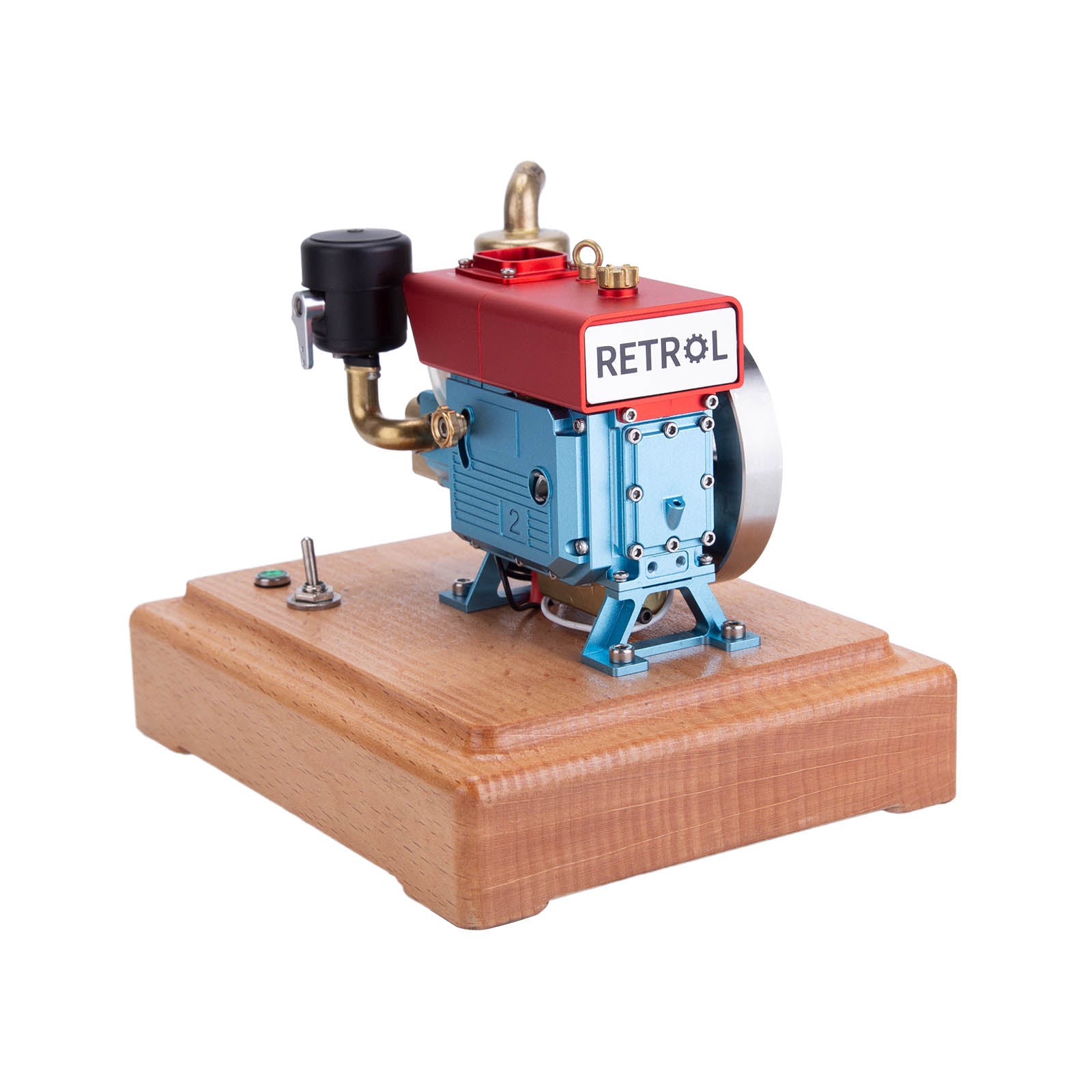 RETROL 1/8 2,6 cm³ Mini monocylindre à essence à quatre temps Modèle de moteur à combustion interne amélioré