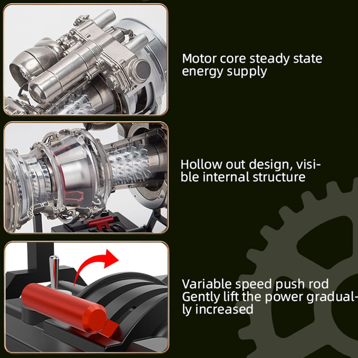 TECHING Full Metal Working Turboshaft Engine Model Kit - Build Your Own ...