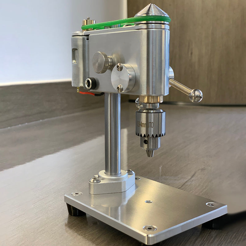 Mini Bench Drill DIY Tool Desktop Mechanical Bench Drilling Machine for Engine Model Crafts - EngineDIY