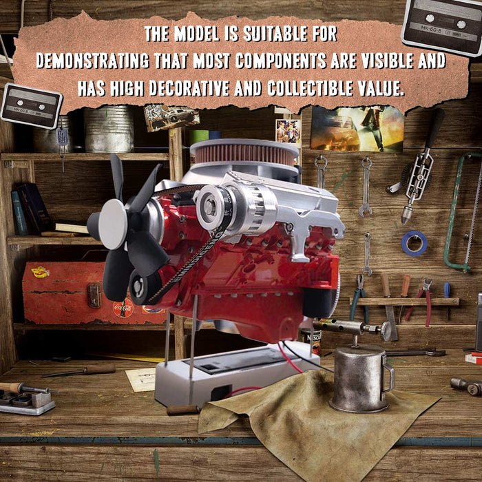 ENJOMOR V8 Engine Model Kit that Works - Build Your Own V8 Engine ...