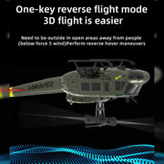 c032 1/48 scale uh-1 huey 2.4g 6ch flybarless rc hlicopter model