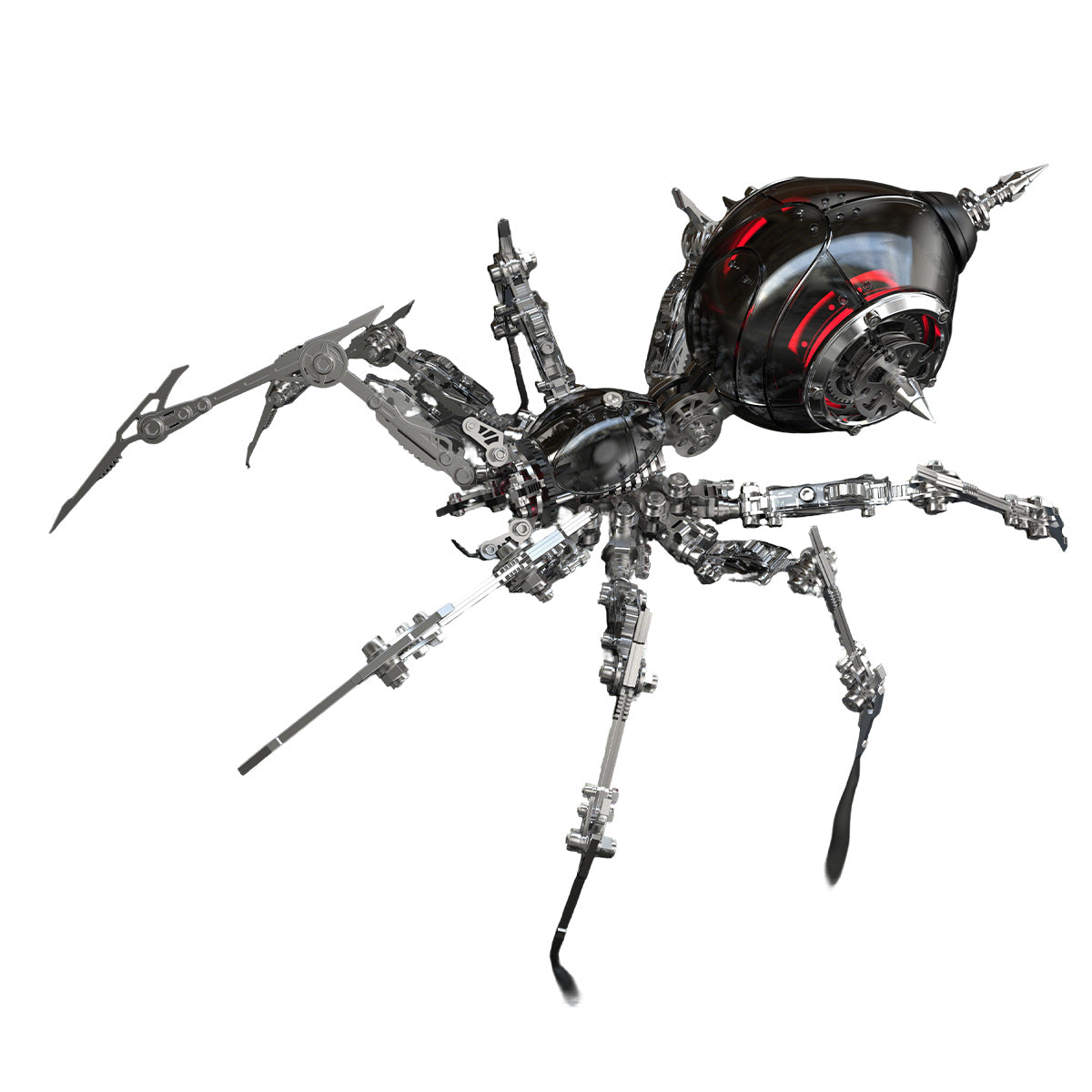 steampunk mechanical war spider 3d assembly model kit – build your own industrial arachnid artillery
