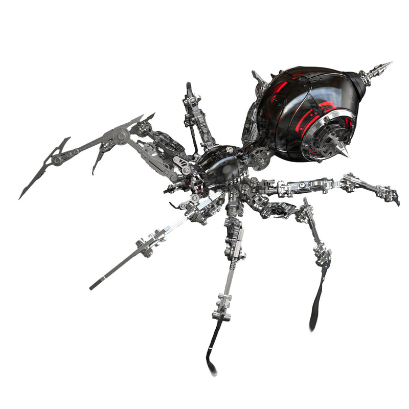 steampunk mechanical war spider 3d assembly model kit – build your own industrial arachnid artillery