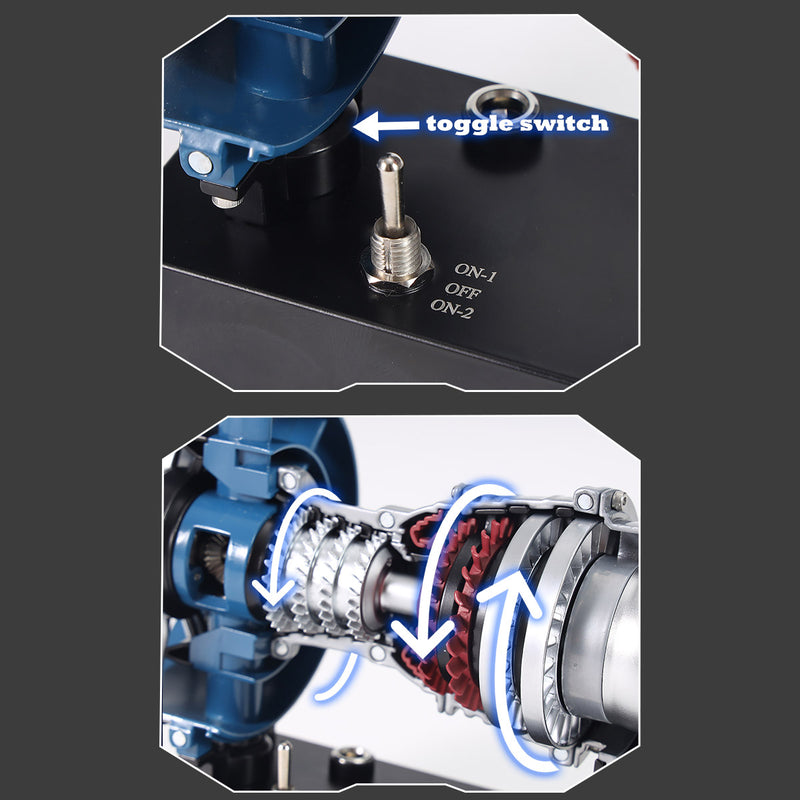 teching mini turbofan engine kit that works - diy metal electric jet engine with visible mechanics for stem education 