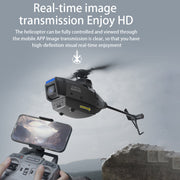 C127AI RC Helicopt, 2.4G RC 4CH Scout Drone Brushless Aircraft Model Without Aileron (RTF Version/Black) - EngineDIY