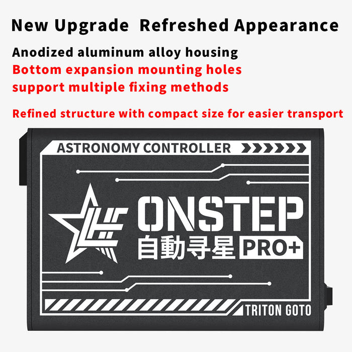 ONSTEP Auto GOTO Upgrade Kit PRO+, 12V DC 5.5×2.1 Input, Comaptible with EO3D/EXOS2 Equitorial Mount - EngineDIY