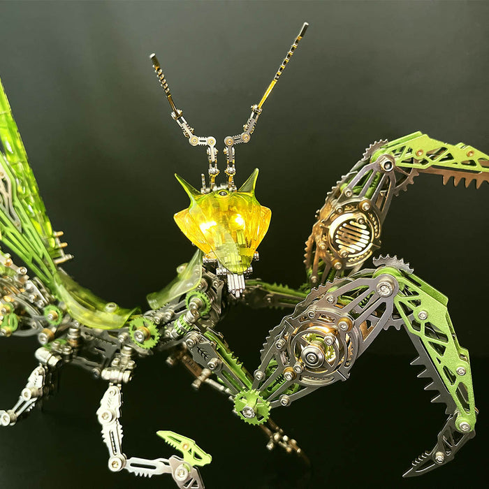3D Metal Mechanical Mantis DIY Assembly Insect Model Kits Creative Ornaments-1000+PCS