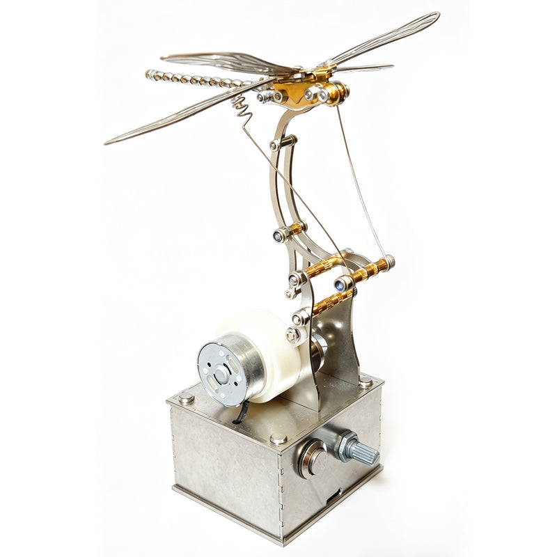 mechanical 3d diy dynamic dragonfly metal model building kit-bionic kinetic art sculpture(finished version)