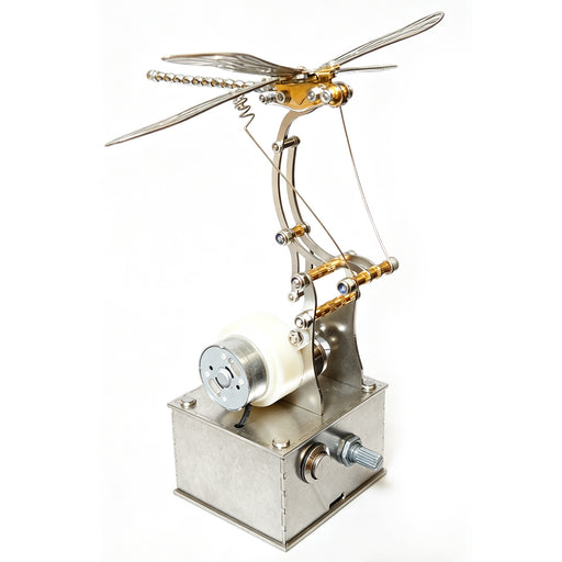 mechanical 3d diy dynamic dragonfly metal model building kit-bionic kinetic art sculpture(finished version)