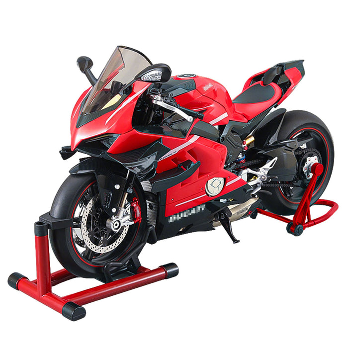 1/7 scale alloy dynamic motorcycle model v4 top edition with ignition system & smoke spray