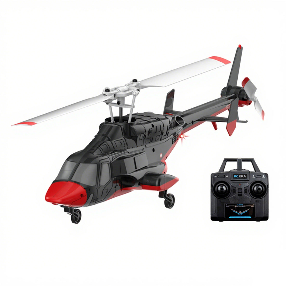 rc era a61 1/52 scale airwolf 2.4g 4ch single rotor flybarless mini rc helicopter model with optical flow altitude hold rtf