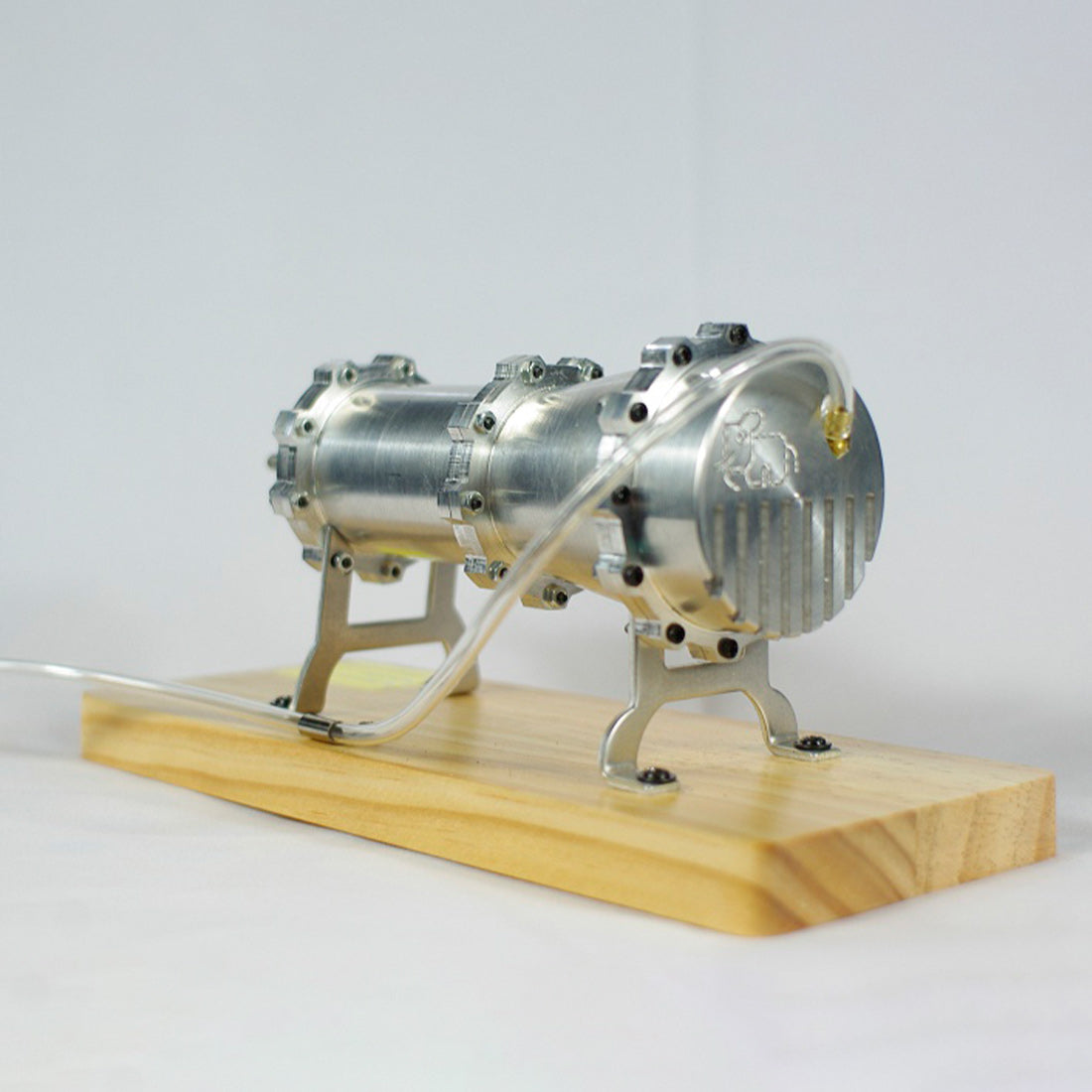 Working Multi-Stage Centrifugal Steam Turbine Model, Alloy External Combustion Engine Demonstration Model for Educational Science Teaching Display - EngineDIY