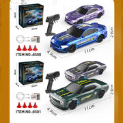 1/43 scale 2.4g full-proportional mini electric rc drift racing car model with led lights