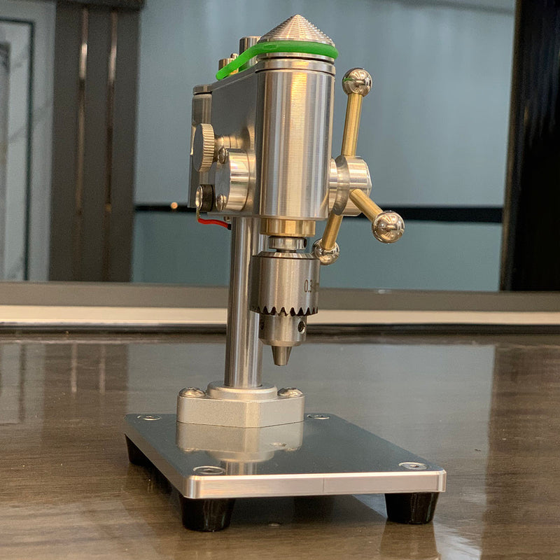 Mini Bench Drill DIY Tool Desktop Mechanical Bench Drilling Machine for Engine Model Crafts - EngineDIY