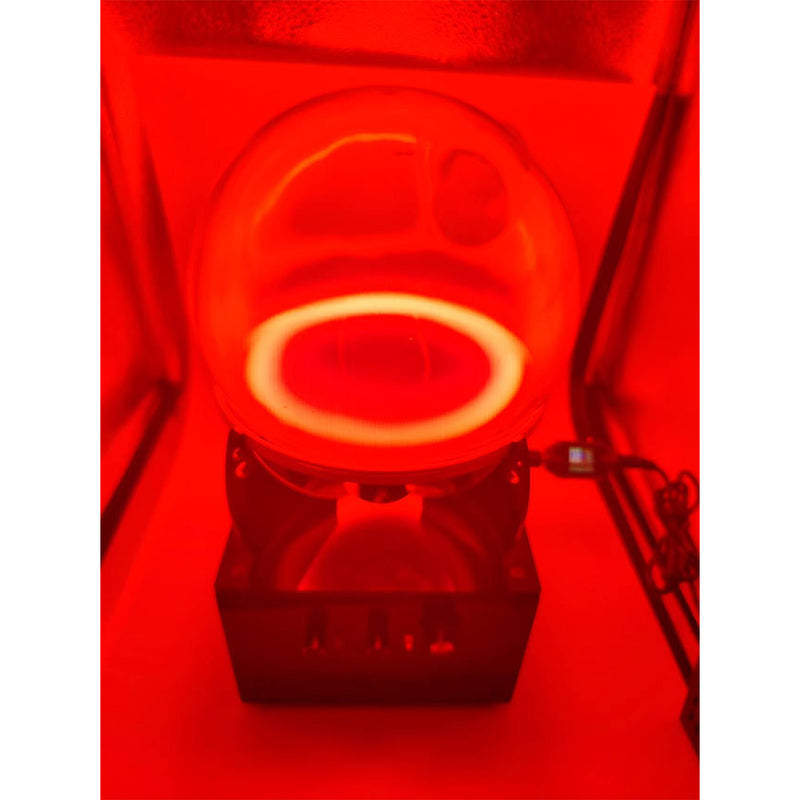 neon gas glow ring reactor plasma sphere – interactive science desk toy