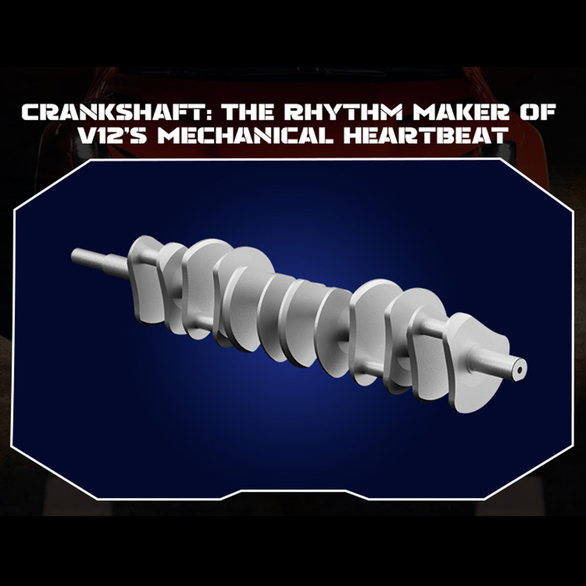V12 Engine Model Kit that Works - Build Your Own V12 Engine - TECHING 1/4 Supercar V12 Engine Model Kit with Synchronized Throttle Sound Effects 800+PCS