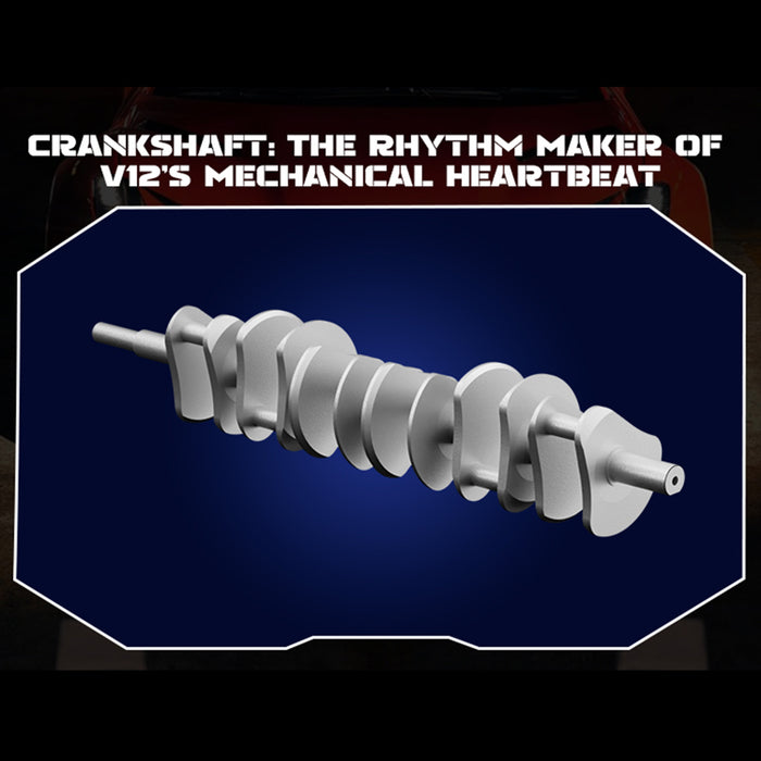 V12 Engine Model Kit that Works - Build Your Own V12 Engine - TECHING 1/4 Supercar V12 Engine Model Kit with Synchronized Throttle Sound Effects 800+PCS