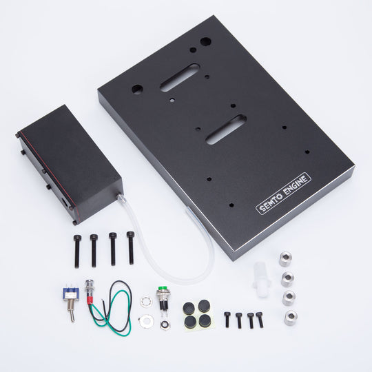 Full Metal One Key Start Stand with Fuel Tank and Fuel Pipe for SEMTO ST-NF2, TOYAN L200AC, OTTO MOTOR Engine - EngineDIY