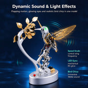 teching mechanical hummingbird model steampunk diy metal assembly kit