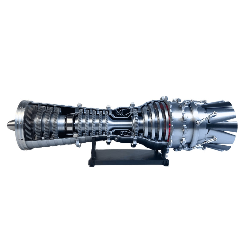 1/10 scale operational turbofan engine model motorized aircraft jet engine display