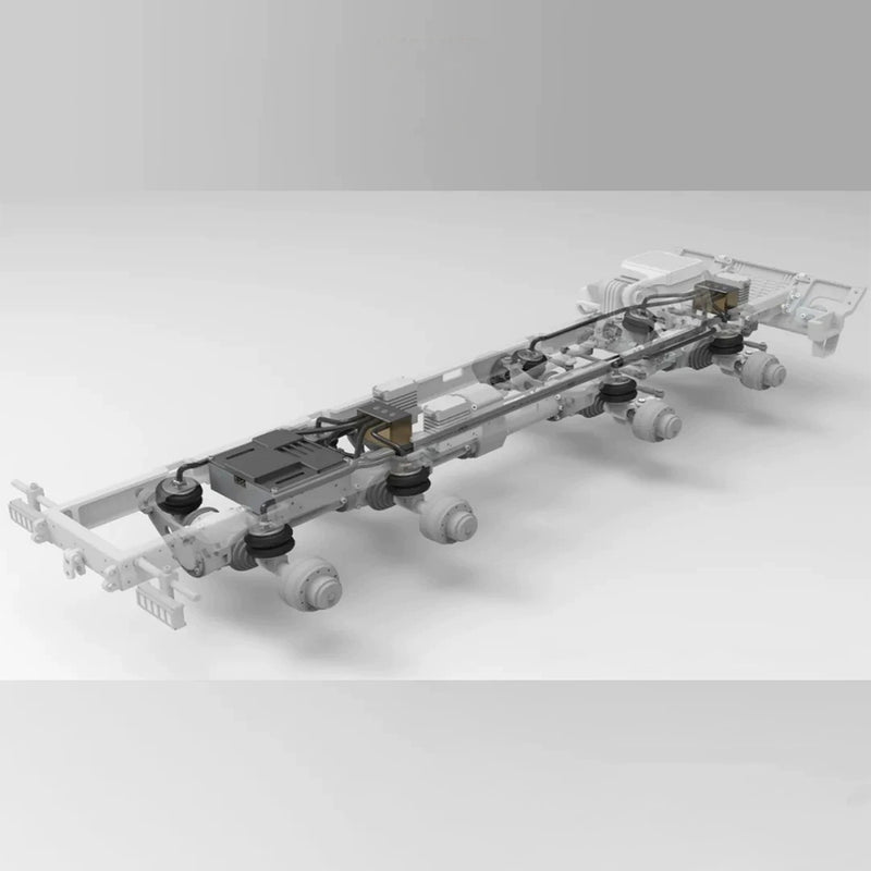 1/18 cnc 8x8 rc truck full proportional military crawler with air suspension