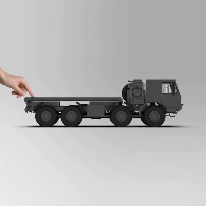 1/18 scale cnc metal rc crawler truck 8x8 military off road vehicle rtr
