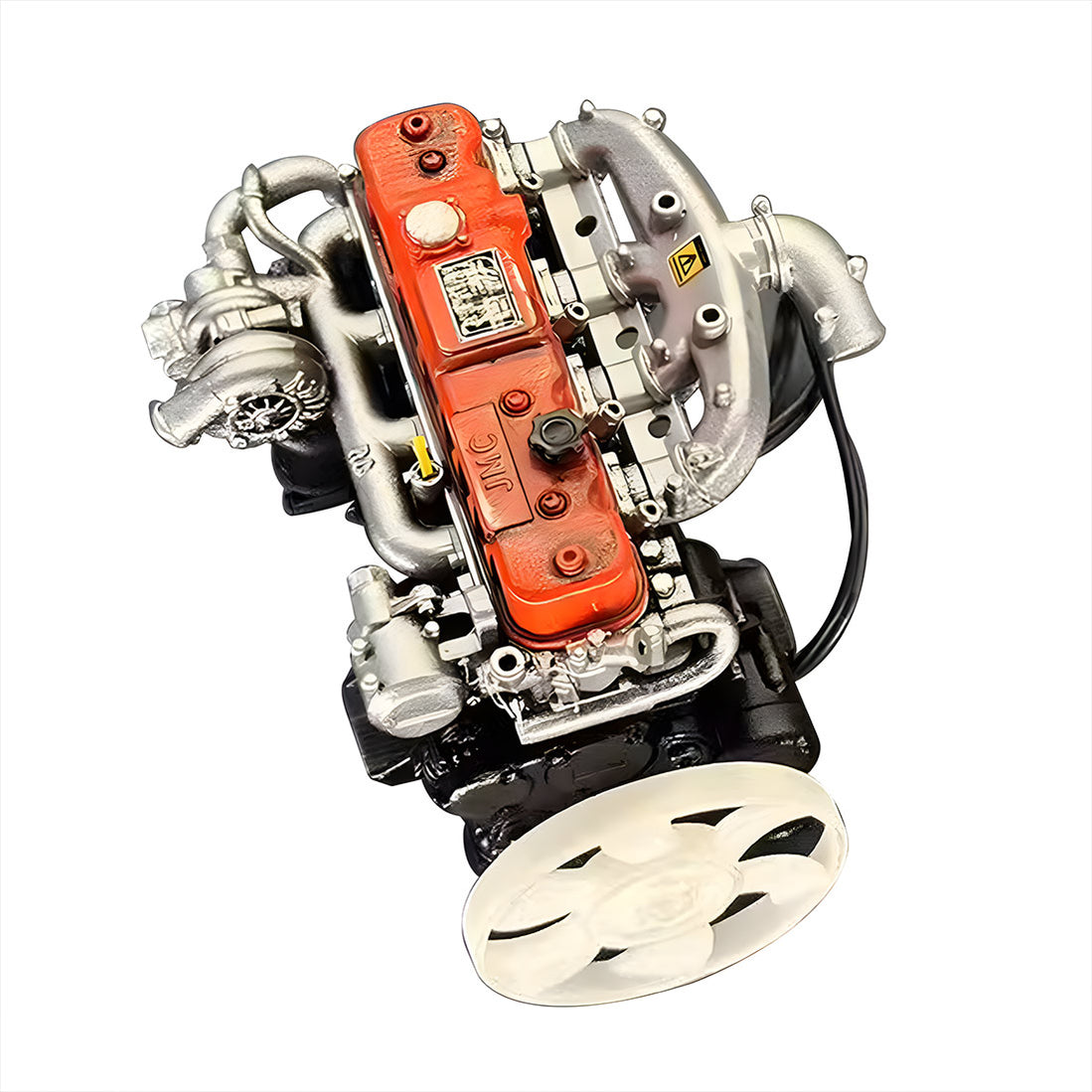 Machine Engine Functional 1/10 Scale Resin Inline Four-Cylinder Functional Vintage Diesel Engine ...