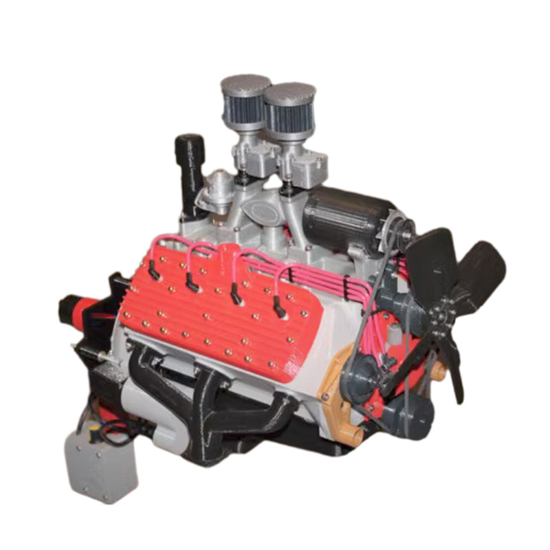 1/4 Scale Flathead V8 Engine Functional & Detachable FDM 3D Printed Engine Model Toy (Assembled Version) - EngineDIY