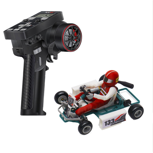 Kit de montage de mini kart télécommandé Retro Racer à l'échelle 1/32 2,4 G