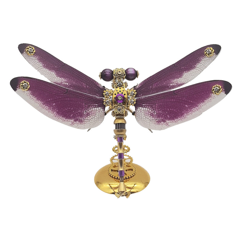3D Metal Steampunk Insect Assembly Model Kit with Magnetic Display Base - EngineDIY