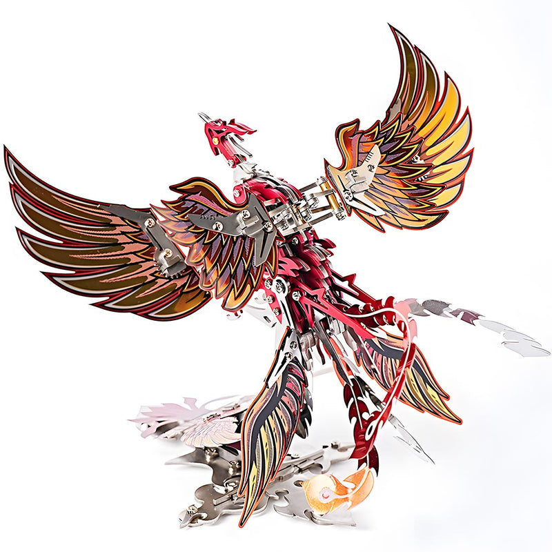 3D Metal Mechanical Phoenix Assembly Model Kit with Mechanical Transmission - EngineDIY