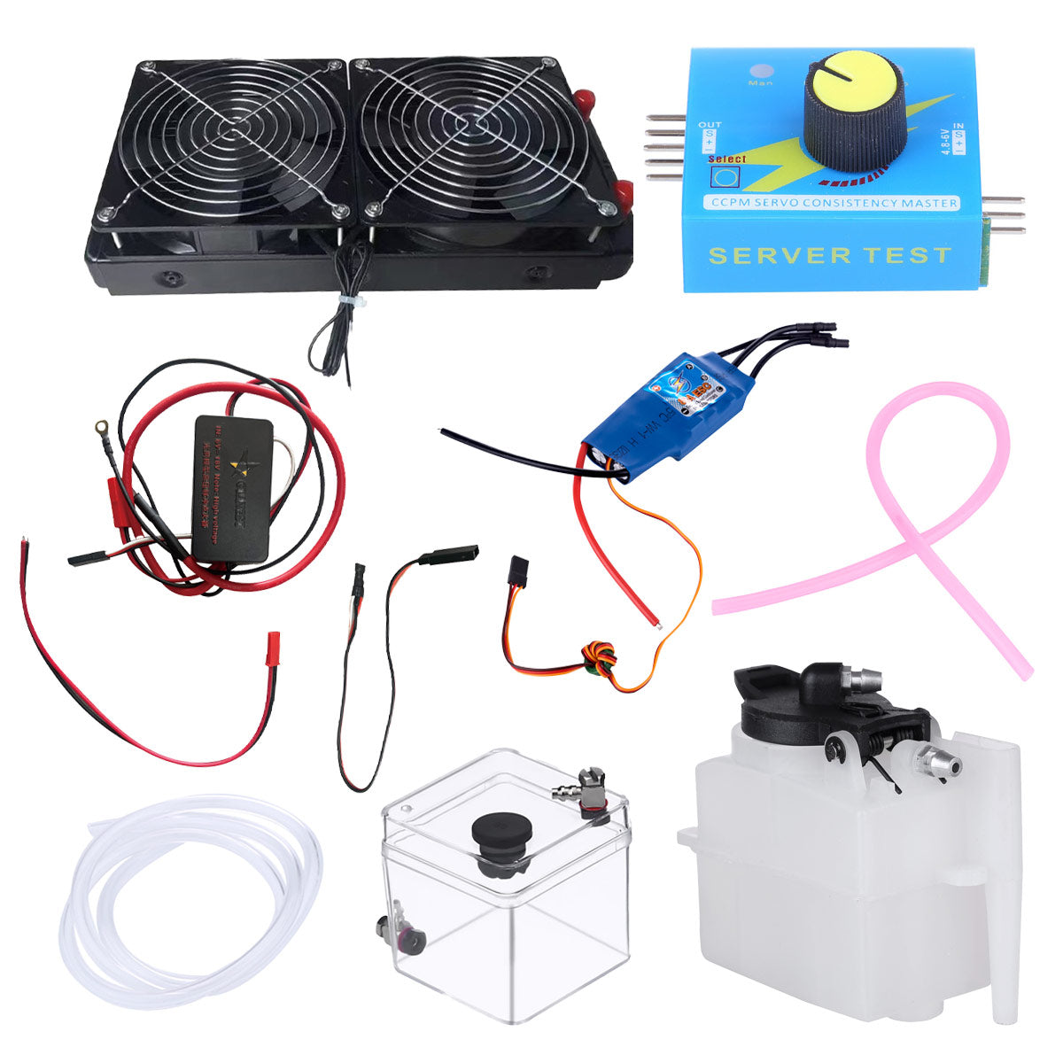Starter Kit for ENJOMOR GS-L4 36cc DOHC L4 Engine Inline 4 Cylinder 4 Stroke Water-Cooled L4 RC Gasoline Engine Model