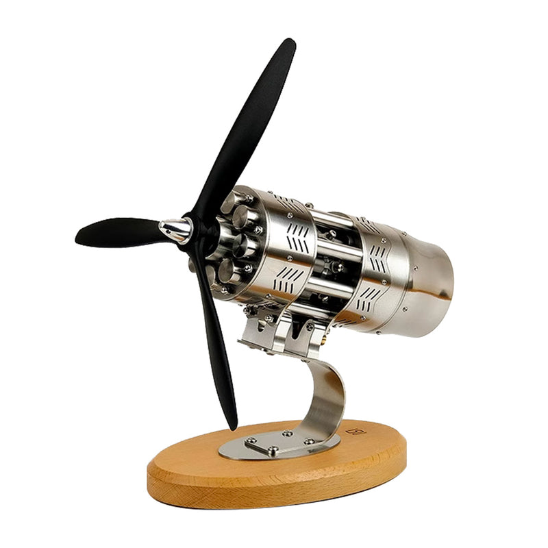 16-Cylinder Swash Plate Stirling Engine Model Aircraft Mechanical Engine Artwork Toy Gift - EngineDIY