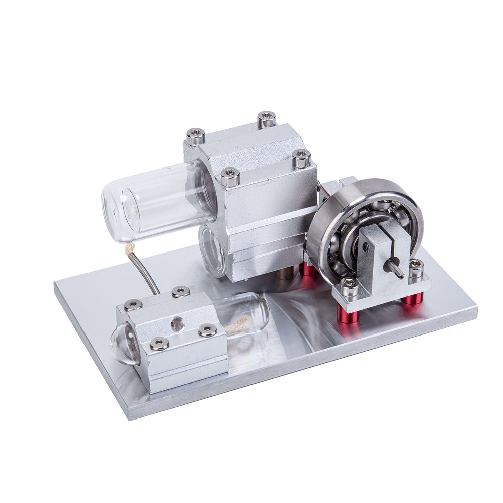 ENJOMOR Mini Semi-perspective Free Piston Stirling Engine Hot Air External Combustion Engine Model STEM Toy