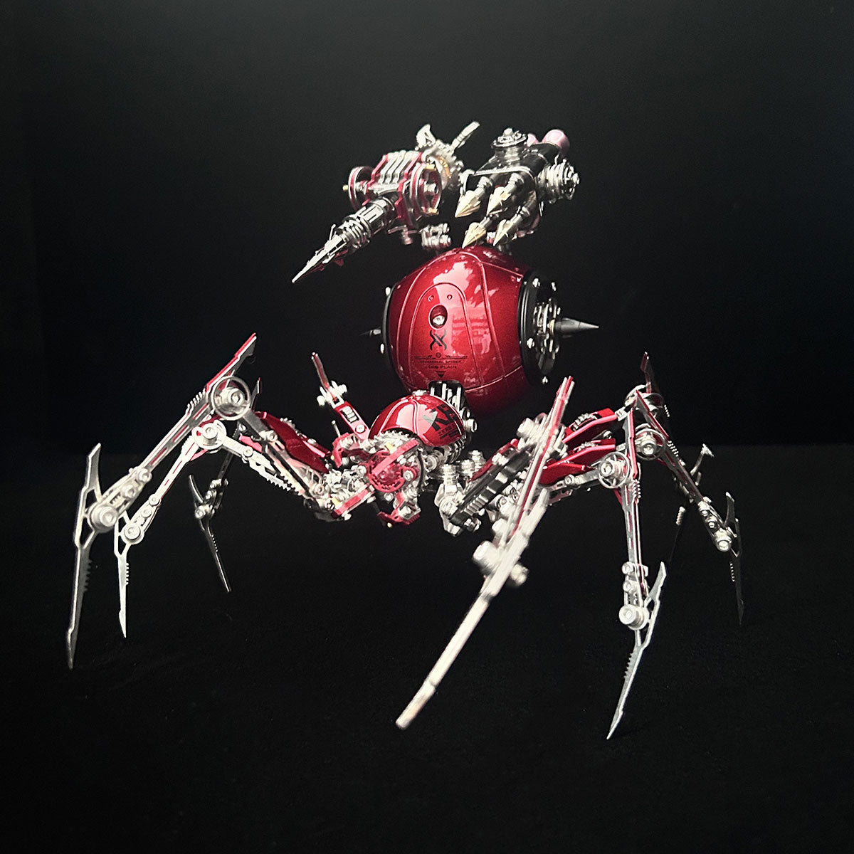 steampunk mechanical war spider 3d assembly model kit – build your own industrial arachnid artillery
