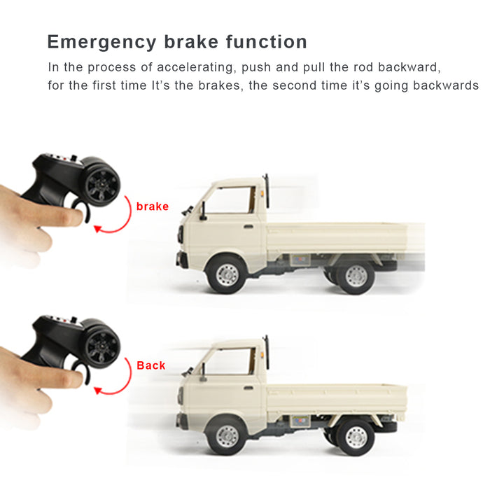 diy wpl d12mini 1/16 2.4ghz rc car mini-truck mini-van