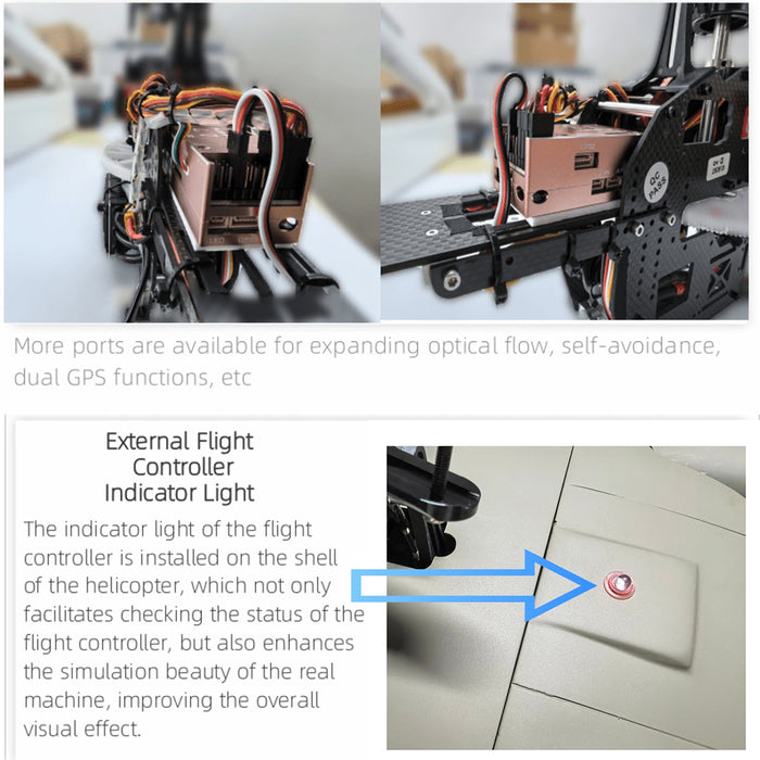 flishrc fl500 hh-60 jayhawk coast guard 500-class 2.4ghz 6ch scale rc helicopter with l7 flight controller, 4-mode gps positioning, realistic cockpit – rtf remote control helicopter