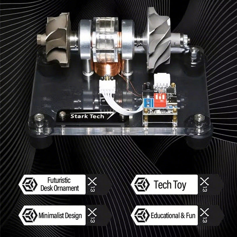 premium turbocharged brushless metal motor - high-speed aerospace engine model