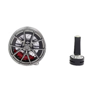 mini wheel rim car air freshener, cnc aluminum alloy magnetic vent clip diffuser, rotating auto interior decoration