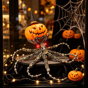 punkbuild steampunk mechanical octopus metal model kit with pumpkin head, unique halloween gift for adults  (2400+ pcs)