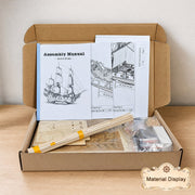 1/50 scale black pearl wooden pirate ship model kit