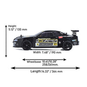 vrx rh1003 rc car 1/10 scale 2.4g 60km/h nitro engine on-road rtr version