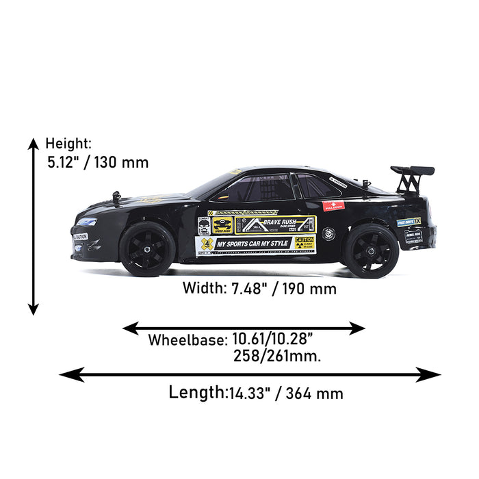 vrx rh1003 rc car 1/10 scale 2.4g 60km/h nitro engine on-road rtr version
