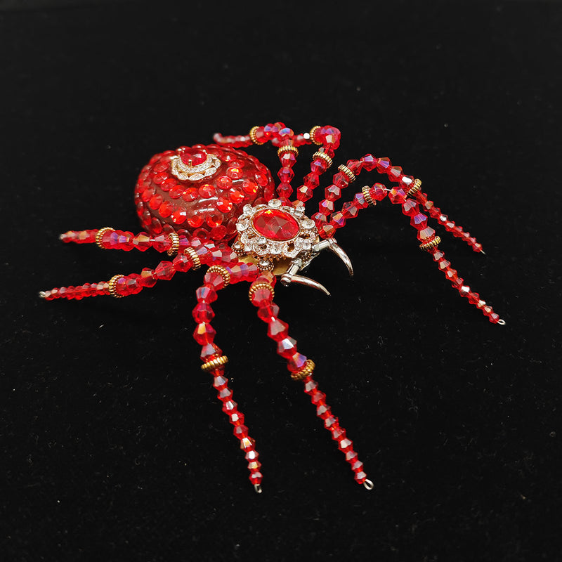 3d mechanical crystal spider music box model kit
