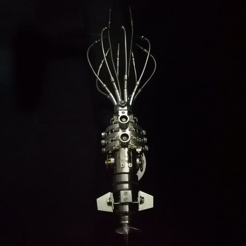 3D Metal Puzzle DIY Steampunk Giant Squid Metal Assembly Model Kits Creative Ornament - EngineDIY