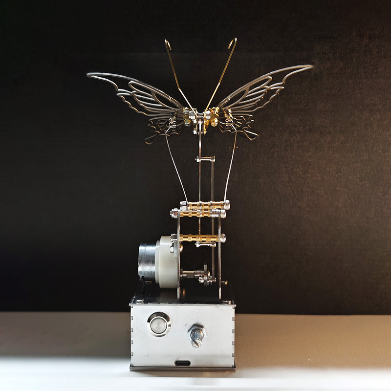 mechanical bionic butterfly 3d metal puzzle diy kinetic sculpture kit